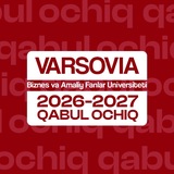 Telegram profile photo for "Varsovia" Biznes va Amaliy Fanlar Universiteti Andijon Filiali