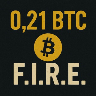 Telegram profile photo for Bitcoin F.I.R.E. - 0,21 BTC = 21 mln satoshi (consigli su film, serie TV, libertà finanziaria e ricerca della felicità)
