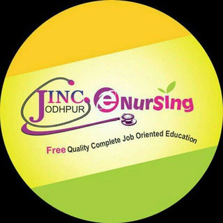 Telegram group profile photo for JINC E - NURSING , JODHPUR