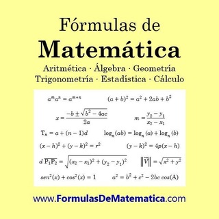 Telegram profile photo for Fórmulas de Matemática
