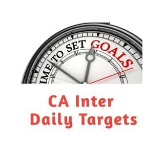 Telegram profile photo for CA Inter Daily Targets