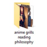 Telegram profile photo for Anime Grills Reading Philosophy