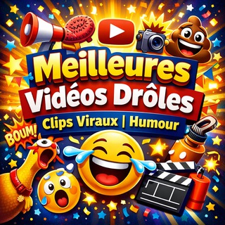 Telegram group profile photo for Meilleures Vidéos Drôles | Clips Viraux | Humour