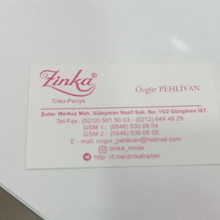 Telegram profile photo for ZİNKA TOPTAN