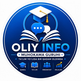 Telegram group profile photo for Oliy info kanali muhokama guruhi
