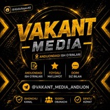 Telegram profile photo for VAKANT MEDIA (ANDIJON)🌐