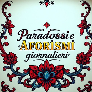 Telegram profile photo for Aforismi, Paradossi, Cultura e Geopolitica🎗