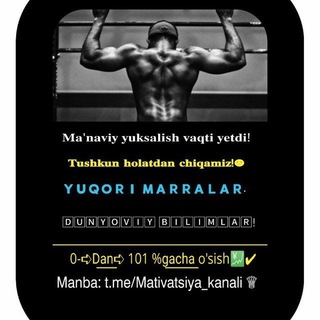 Telegram profile photo for MOTIVATSIYA KANALI