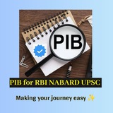 Telegram profile photo for PIB & RBI Circulars For RBI NABARD Grade A | B UPSC 2025