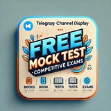 Telegram profile photo for Free Mock Test (Competitive Exams)