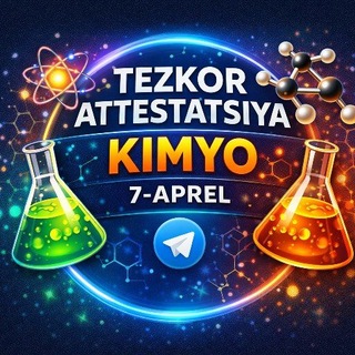 Telegram profile photo for KIMYO USTOZLARI || Be'pul darslar kanali