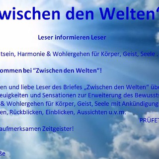 Telegram profile photo for 🌐#ZdW 🌐Zwischen den Welten ✿Ƹ̵̡Ӝ̵̨̄Ʒ✿
