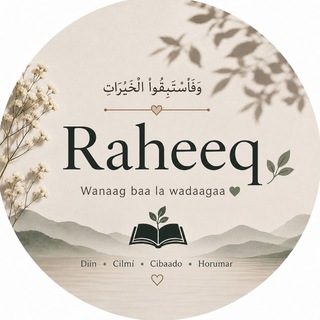 Telegram profile photo for Raheeq 📚🎯