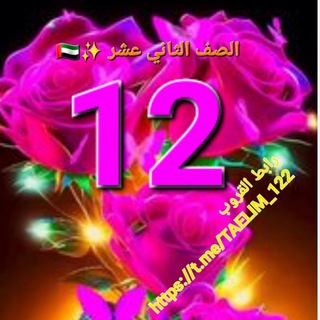 Telegram profile photo for ✨آلصـف آلثآنيـﮯ عشـر عآمـ و مـتقدمـ 🇦🇪