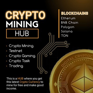 Telegram profile photo for CRYPTO MINING HUB