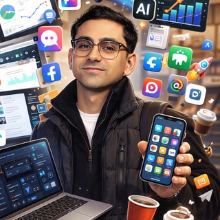 Telegram profile photo for Mobile Apps | AI | Insights & Cases