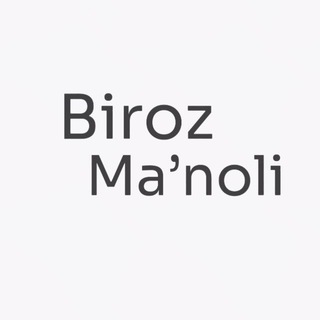 Telegram profile photo for Ma'noli gaplar va rasm videolar