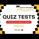 Telegram profile photo for Geografiya Quizlarda | Ikromov Sherzodxon
