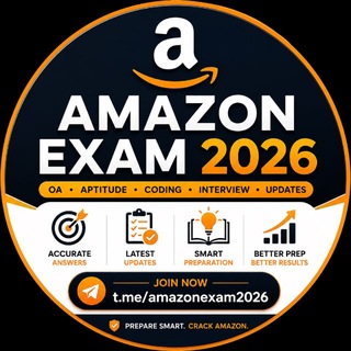 Telegram profile photo for AMAZON Exam 2026 Help