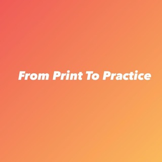 Telegram profile photo for From Print to Practice