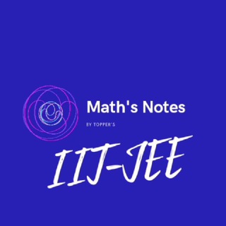 Telegram profile photo for Maths notes for jee