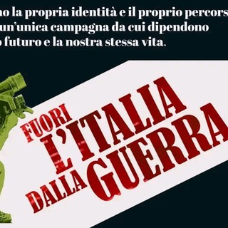 Telegram profile photo for Campagna FUORI L’ITALIA DALLA GUERRA