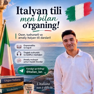 Telegram profile photo for Italyan tili