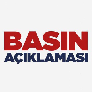 Telegram profile photo for @BASINAciklamasi Basın açıklaması Basın toplantısı basın bülteni Basın bildirisi Basına demec Basına kahvaltı Basına yemek İftar