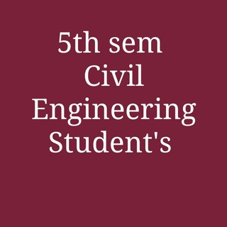Telegram profile photo for 6th semester Civil Engg.students