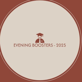 Telegram profile photo for Physics 2025 evening boosters 🚀