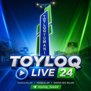 Telegram profile photo for TOYLOQ LIVE 24 🇺🇿