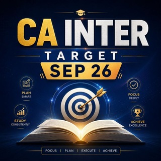 Telegram profile photo for CA INTER TARGET SEPT 26