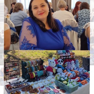 Telegram profile photo for Творческая Мастерская Елена М.( украшения из натурального камня, игрушки)