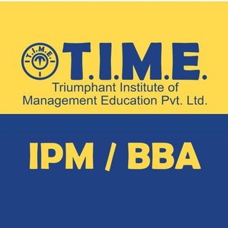 Telegram profile photo for TIME 4 IPM | IPMAT | JIPMAT | BBA | MH BBA