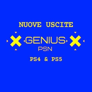 Telegram profile photo for GENIUS PSN - NUOVE USCITE