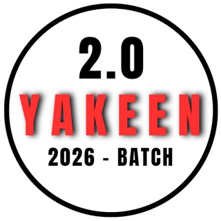 Telegram profile photo for YAKEEN 2.0 - LEGEND NEET 2027 DROPPER BATCH