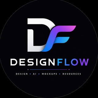Telegram profile photo for DesignFlow