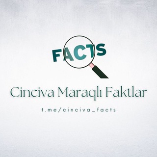 Telegram profile photo for Cinciva Maraqlı Faktlar