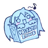 Telegram profile photo for VOCALOID SKETCH ZINE.