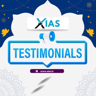Telegram profile photo for Testimonials @ X IAS