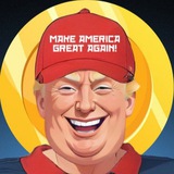 Telegram profile photo for Trump