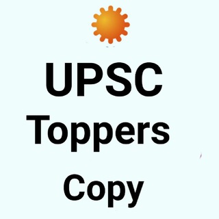 Telegram profile photo for UPSC Toppers Notes