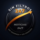Telegram profile photo for Sin Filtros 24/7: “Se acabó el cuento de las 8. La verdad no tiene horario de emisión.”
