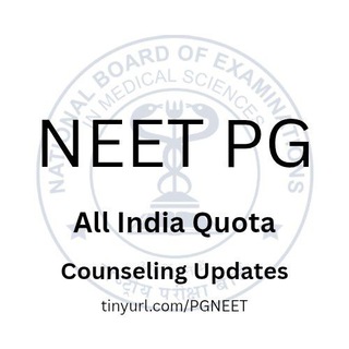 Telegram profile photo for NEET PG 2026 AIQ Counselling Updates