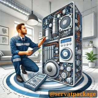 Telegram profile photo for دوره آموزشی تعمیرات کولر گازی غلامنیا پکیج رایگان اسپیلت محمد غلام نیا