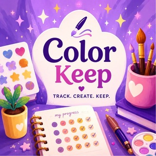 Telegram profile photo for Color Keep | трекеры и палитры