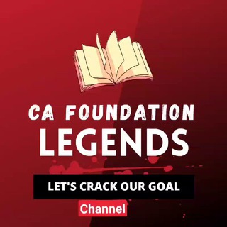 Telegram profile photo for CA FOUNDATION LEGENDS 🔥 ✔💯
