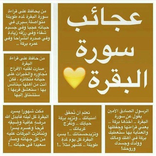 Telegram profile photo for لقراءة سورة البقره❤️☁️.