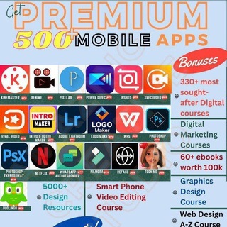 Telegram profile photo for PREMIUM ACCESS TO 500+ MOBILE APPS AND SOFTWARE