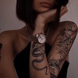 Telegram profile photo for эстетика тату • татуировки